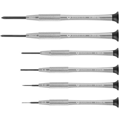 BERNSTEIN Tools for Electronics 4-360-E04 Horlogemaker-schroevendraaier set 6-delig