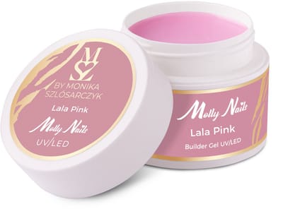 Molly Nails – Buildergel - 50g – Lala Pink Hema/DiHema/TPO Free - gelnagels - gel - nagels - manicure - nagelverzorging - nagelstyliste - buildergel - uv / led - nagelstylist-Caramdia
