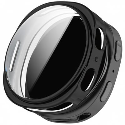 Screenprotector case - geschikt voor Samsung Galaxy Watch 8 - 40mm - flexibel en zacht - TPU full cover hoesje - 40 mm - volledige bescherming - zwart