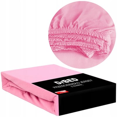 DrBED - Jersey Hoeslaken - 90x200cm - Lichtroze - Ademend