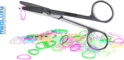 MEDLUXY® PET - Elastiek Verwijder Schaartje - Recht - 9 cm - sterke kwaliteit [voor het verwijderen van elastiekjes]