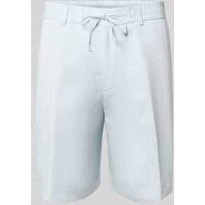 Regular fit bermuda van mix van lyocell en linnen model 'C-Peter-RDS-S-263'
