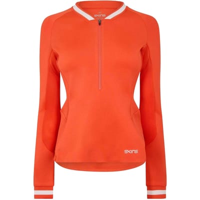 Skins Dames/Dames Quarter Zip Base Layer Top (Rood)