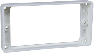 WSC Partsland MT20R-WH Humbucker-Rahmen Bridge White - Gitaaronderdeel