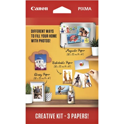 Canon Pixma Creative kit - Fotopapier - Magnetisch, herplakbaar en glossy 10x15 cm
