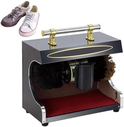 Automatische Schoenpoetsmachine - Schoenpoetser Elektrisch - Schoenen Glanzend Houden - Automatische Inductietechnologie - Compact Ontwerp - Zwart