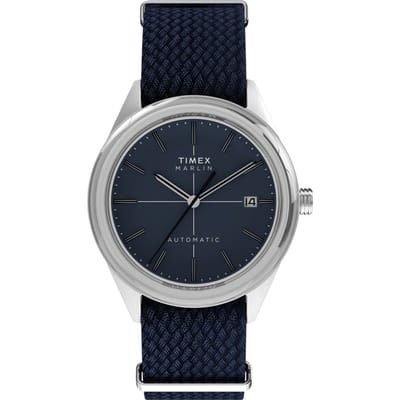Timex Marlin Jet TW2Y24500 Horloge - Textiel - Blauw - Ø 38 mm