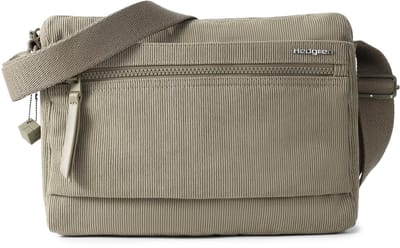 Hedgren Eye Medium Dames Crossbodytas met RFID-bescherming – Middelgroot – Ribfluweel String Beige