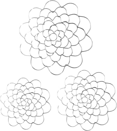 Bloemenkikker - Bloemenschikgereedschap - Bloemen Schikken - Stevig Handvat Ontwerp - 3 Stuks - Zilver