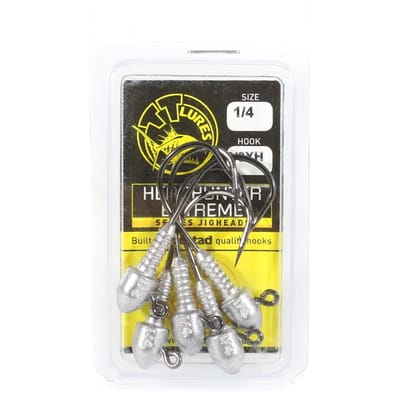 Tackle Tactics TT Head Hunter Extreme Tête plombée 1/4 oz 3/0 XH 5/paquet (1548) black