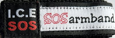 ICE SOS armband witgoud Medium (9 - 12 jaar), mooi stijlvolle armband in een mooie kleur! voor dagelijks gebruik of extra zekerheid bij een schoolreis, dierentuin, vakantie, aan zee, drukke stad, schoolkamp.