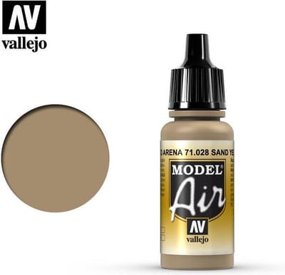Vallejo Hobbyverf Acrylverf - 71028 Model Air Sand Yellow - Acryl Verf flesje - 17 ml