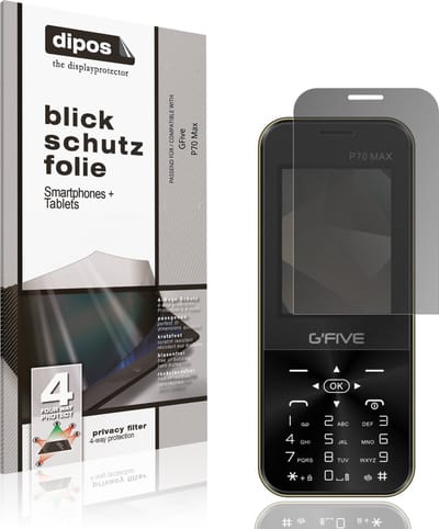 dipos – Matte Privacy Screenprotector geschikt voor GFive P70 Max | Anti-Spy Beschermfolie