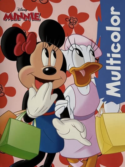 Multicolor - Disney Minnie & Daisy Kleurboek - 32 Pagina's - 17 Kleurplaten en 17 Voorbeelden - Voor Kinderen - Uitermate Geschikt voor Kleurpotloden en Wasco