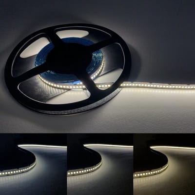 LED strip 24V 5M 2835 IP20 240LED / m - Koel wit licht - Overig - Wit Froid 6000K - 8000K - 240 LED/m - Rangée Simple - SILUMEN
