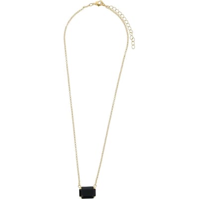 OTAZU Lady Di Necklace Jet Black Maat: OS | Kettingen Outlet | Dames | Goud