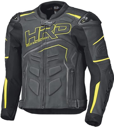 Held Safer II Zwart Geel Leren Motorjas - Jas