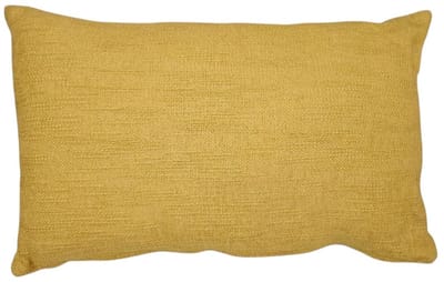 Coco Chenille Geel Kussen | 30 X 50 | Sierkussen Voor Woonkamer Of Slaapkamer