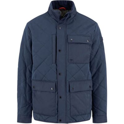 Fynch-Hatton Quilted Diamond Texture Fieldjacket Dark Navy / male