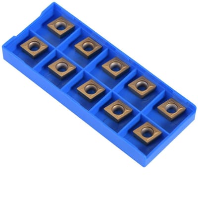 Allecto - CNC Carbid Snij-inserts - Hoogwaardige Metaalbewerking Tools - 10-delig - Snij-inserts - Precisie snijden - Geschikt voor metaalbewerking..