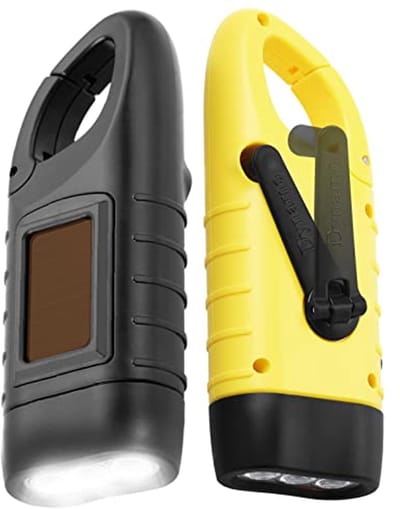 Dynamo Solar Zaklamp met Handcrank voor Outdoor Activiteiten
