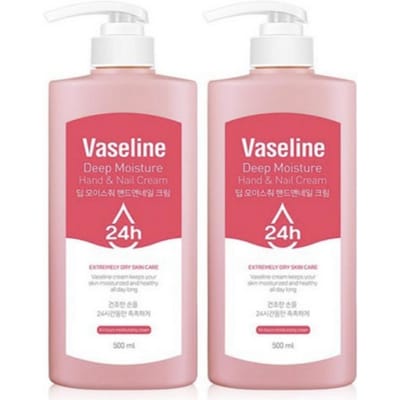 C2Y Vaseline 24H Deep Moisture Hand- & Nagelcrème 500ml (2 stuks) pink