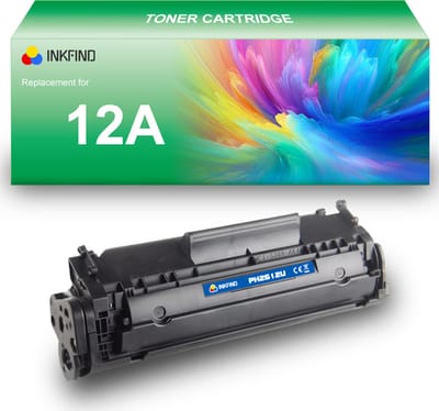 INKFIND 12A tonercartridge compatibel met HP 12A Q2612A - 1-pack Zwart