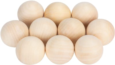 Unyqoos ® Creatieve Houten Knutselballen voor Unieke Doe-Het-Zelf Projecten en Decoraties