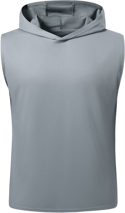 YOUTHUP Heren Mouwloze Sporttop - Capuchon - S