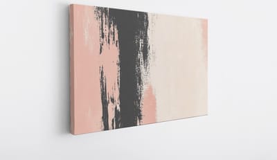 Saammp Canvas Schilderij - Pastel kleuren - Gestreepd - Abstract kunstwerk - 30x20 - Foto op canvas - Wanddecoratie - Muurdecoratie Woonkamer - Slaapkamer decoratie - Canvas Print