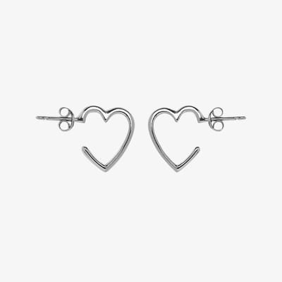 Pura Vida- HEART EARRINGS-zilver