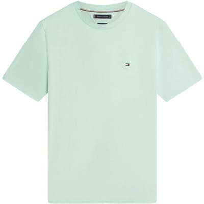 Tommy Hilfiger Essential Seasonal Regular Fit T-shirt Crushed Mint Taglia: S | Magliette basic Outlet | Uomo | Ciano