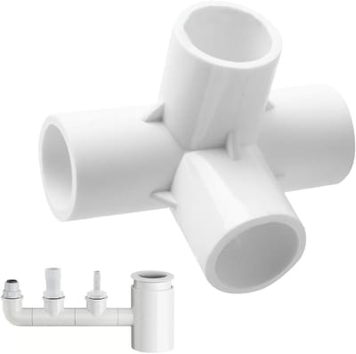 PVC T-stukken - 3-weg buisverbindingen - Frames Bouwen - Hoge Duurzaamheid - 25 mm - Wit