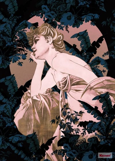 Komar Heritage | dame in tuin | art deco | fotobehang op vlies 200x280cm
