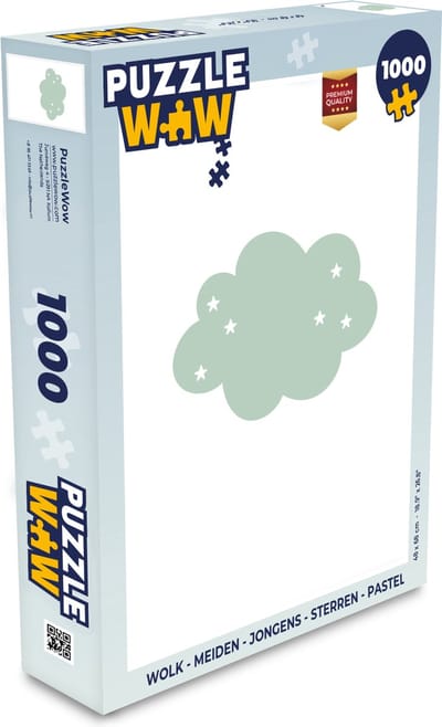 Puzzel Wolk - Meiden - Jongens - Sterren - Pastel - Kind - Legpuzzel - Puzzel 1000 stukjes volwassenen