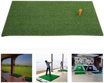 Golf Trainingsmat voor Binnen en Buiten - 24 x 12.2 x 0.6 inch - Grasmat met Rubber Tee voor Swing Oefeningen en Verbetering van Techniek