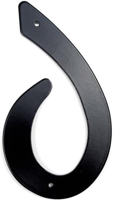 Huisnummer - Adrescijfer - Huisadres Markeren - Waterdicht Roestbestendig - 101 mm - Zwart