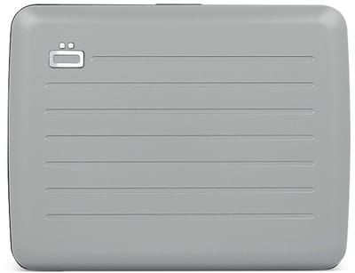 Ogon Designs Stockholm V2 Large Creditcardhouder – Dames en Heren – Aluminium Wallet met RFID Bescherming, Extra Geldvak & Waterbestendige Sluiting – Steen Grijs