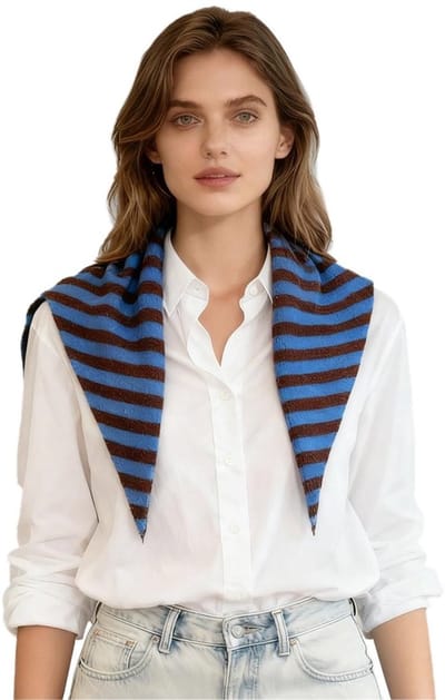 Sjaal Gebreid Driehoekig - Hoofddoek Dames - Nekwarmer - Winter Sjaal - Gezellige Sjaal - Y2K Esthetische Sjaal