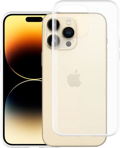 Cazy hoesje geschikt voor iPhone 14 Pro Max Hoesje Siliconen - Flexibele Case - Transparant