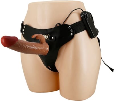PRETTYLOVE Hollow Strap-on Dildo With Vibration 7.4 Mavion