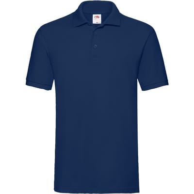 Fruit of the Loom Unisex Premium poloshirt voor volwassenen (Marine)