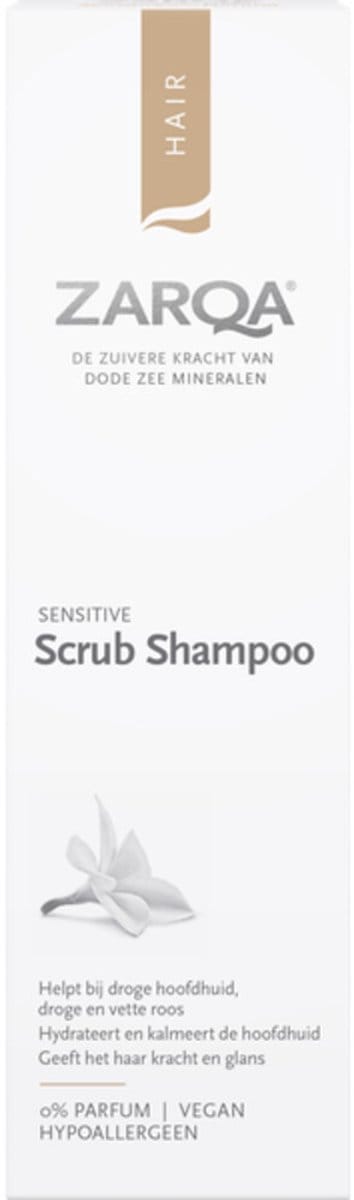 Zarqa Sensitive Scrub Shampoo - 3 x 200 ml - Voordeelverpakking