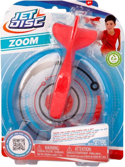 Vliegend Speelgoed - Schijf Vliegtuig - Buiten Spelen - Uniek Dubbel Design - 15 cm Doorsnede - Meerkleurig
