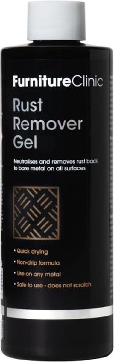 Roest verwijderaar voor metaal - 500 ml - Furniture Clinic - Rust Remover Gel - Snelwerkende roestverwijderaar - Niet-druipende roestverwijderaargel - Reinigt en verwijdert roest tot op het kale metaal - Voor binnen- en buitenoppervlakken.