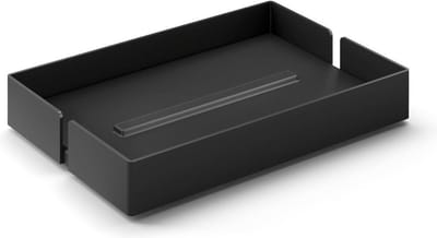 Zack zeepschaal Potes zwart rvs - staand - 40537