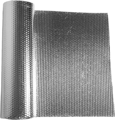 Isolatie Folie - Warmtefolie Thermische Plaat - Energie Besparen - Vlamvertragend Materiaal - 5Mx60Cm - Zilver