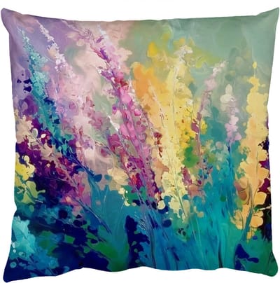 Sierkussens - Kussentjes Woonkamer - 50x50 cm - Dromerige - Langgerekte bloemen