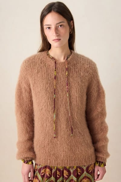 Sissy-Boy - Bruine mohair trui