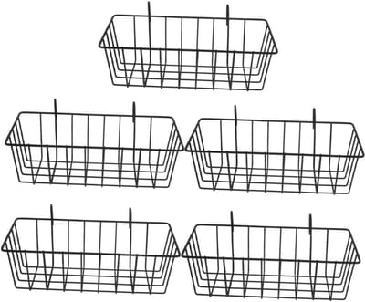 Hooi Voerrek - Konijnen Accessoire - Kooi Organisatie - Gladde Afwerking - 5 Stuks - Zwart